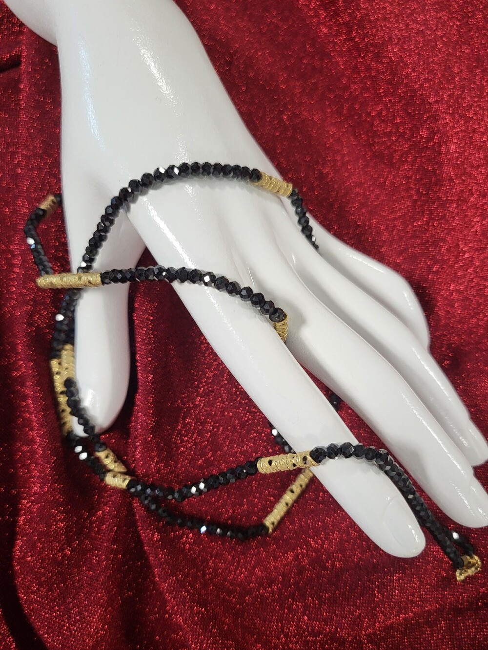 Sarah Graham Asoen Spinel Bead Stick Necklace